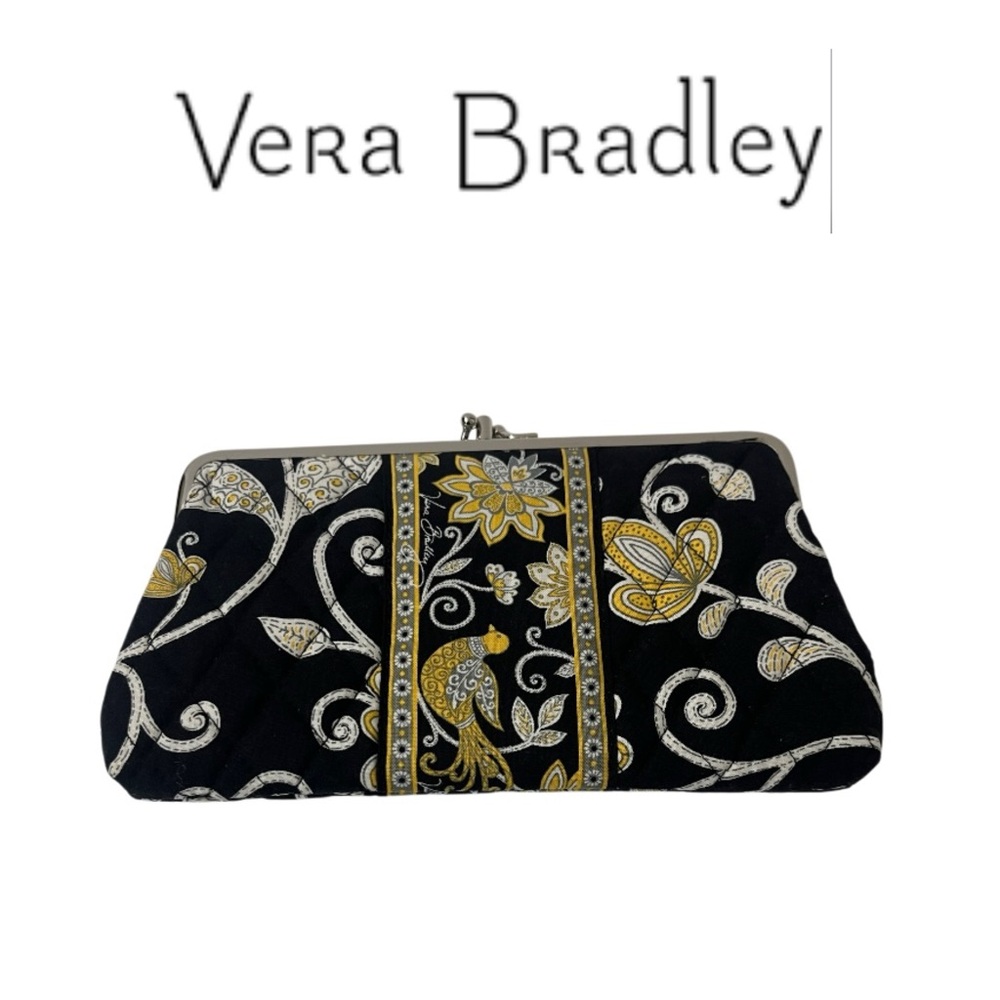 Like New!  Vera Bradley Kisslock Wallet in Yellowbird